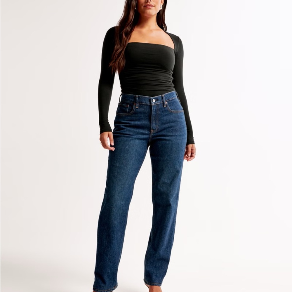 90’s Fitted Curve Blue Women's Jeans